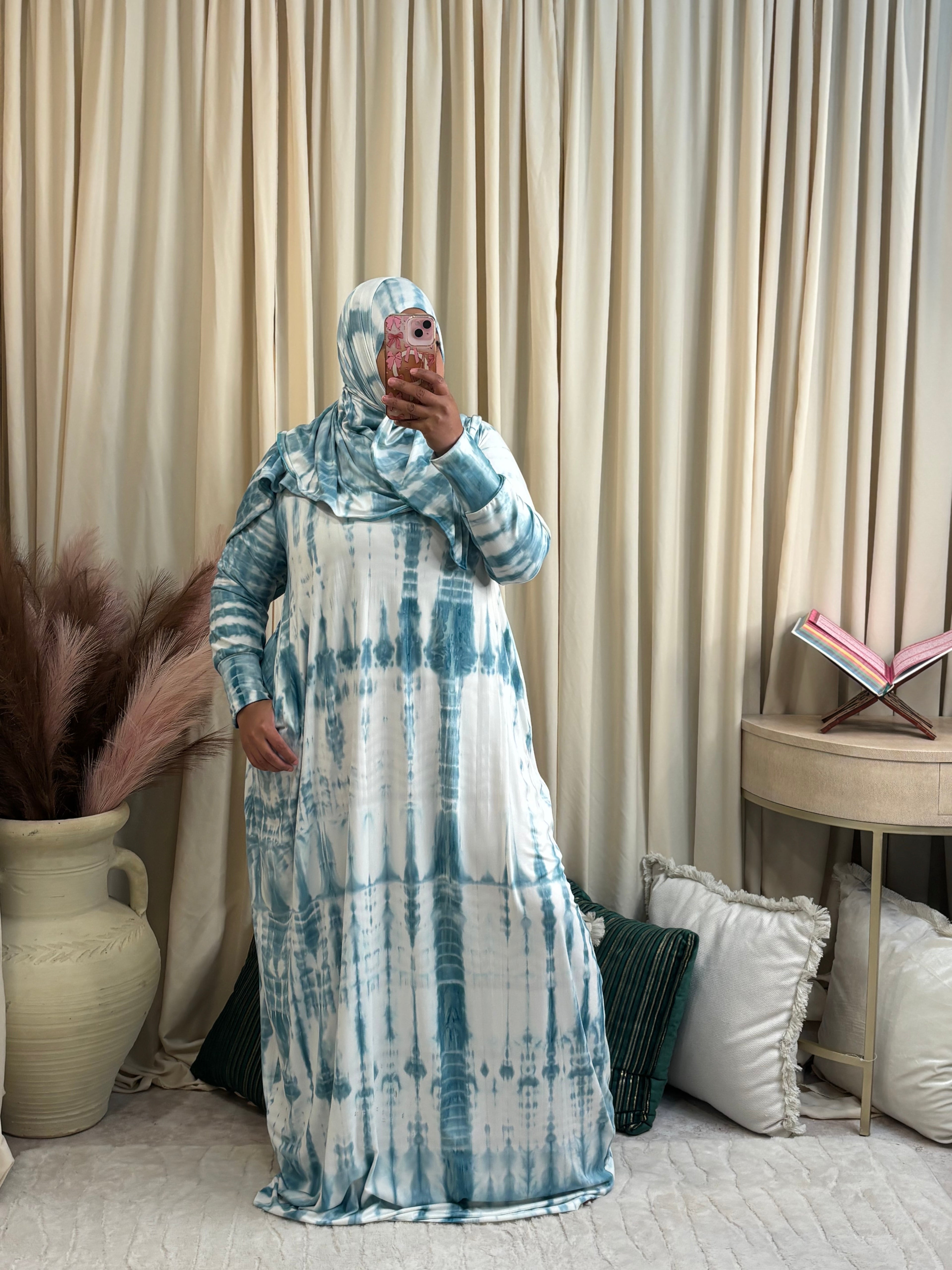 SS ABAYA SET (AQUAMARINE)