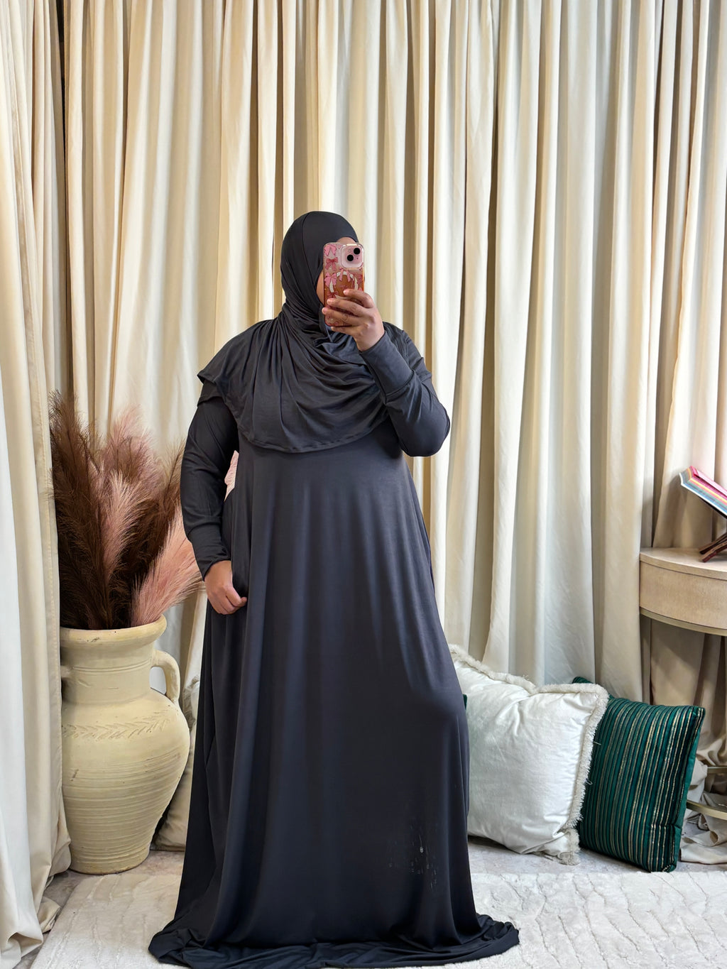 SS ABAYA SET (GRAY)