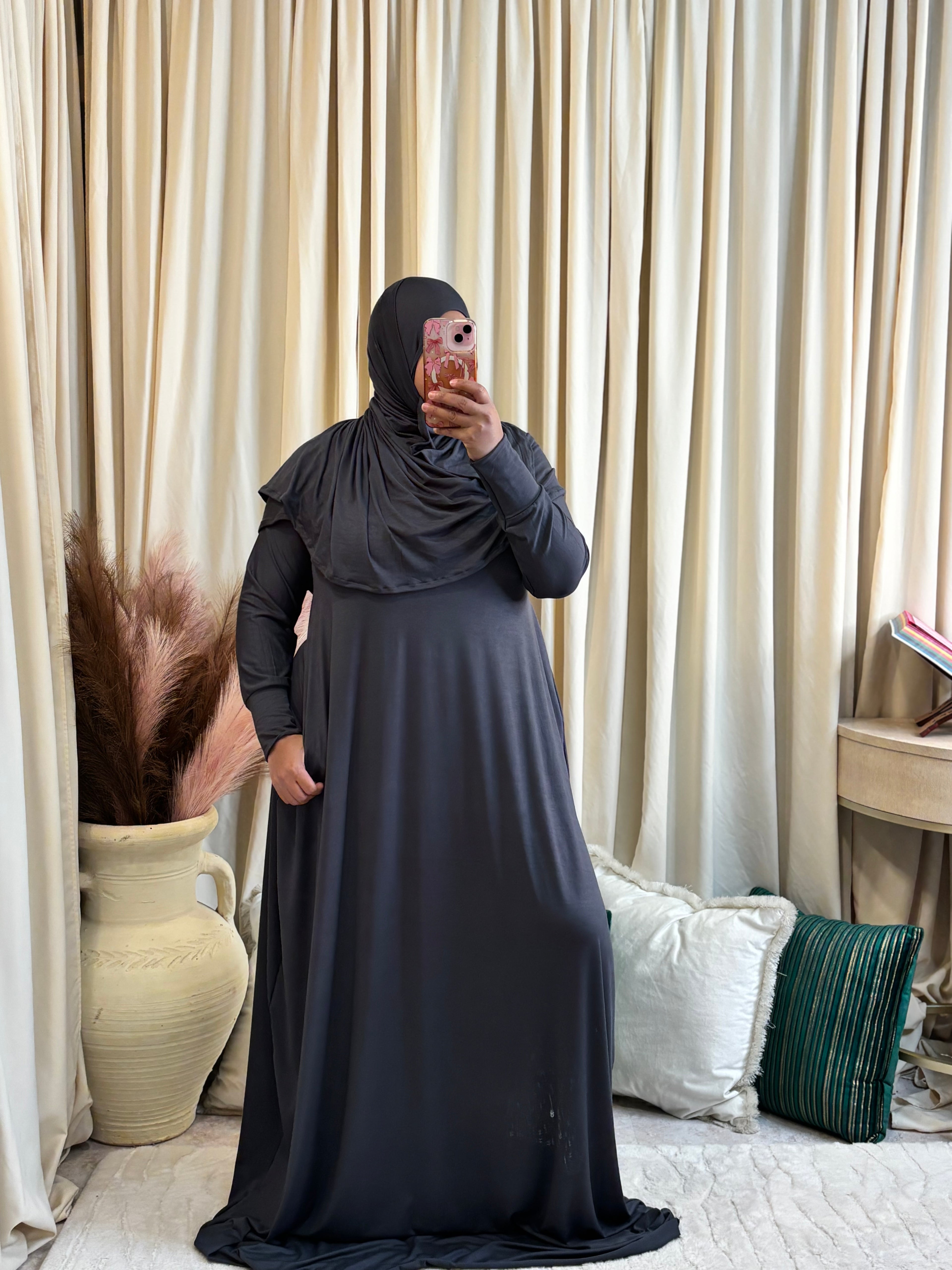 SS ABAYA SET (GRAY)