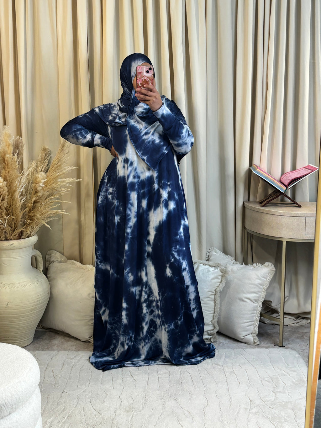 SS ABAYA SET (BLUE)