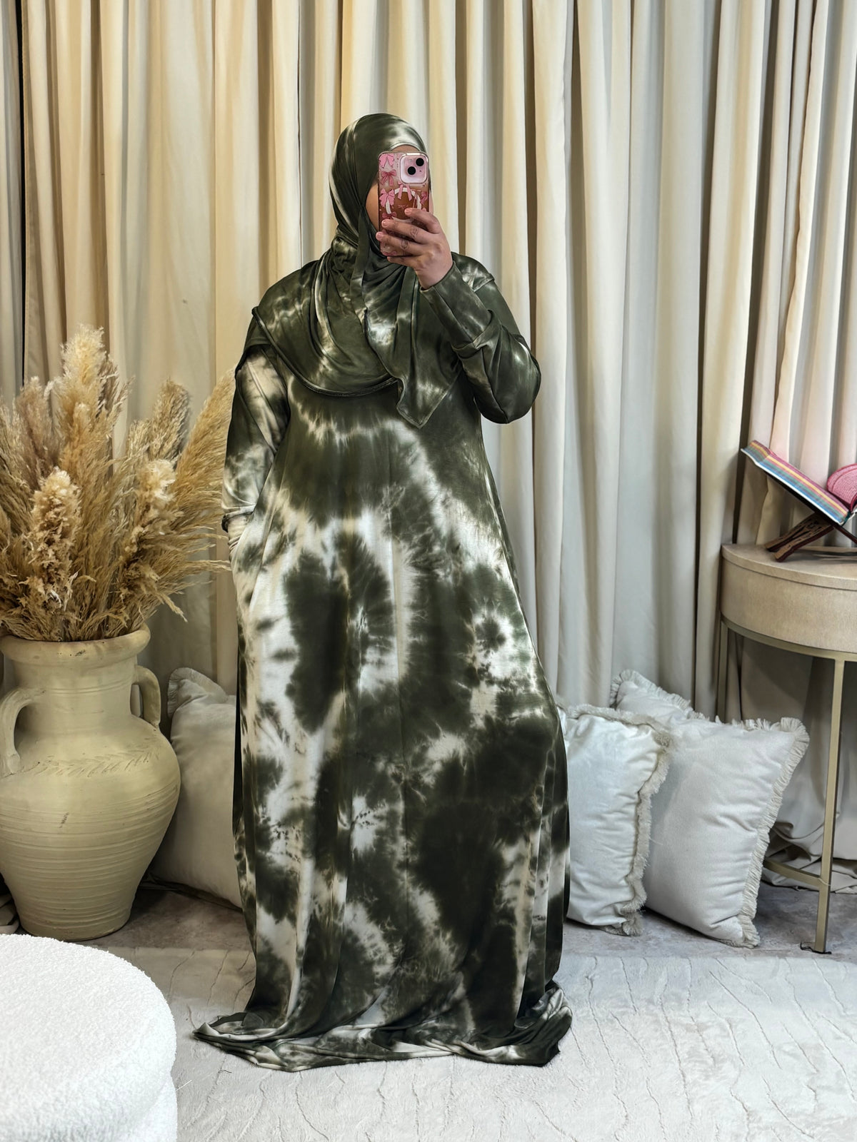 SS ABAYA SET (OLIVE)