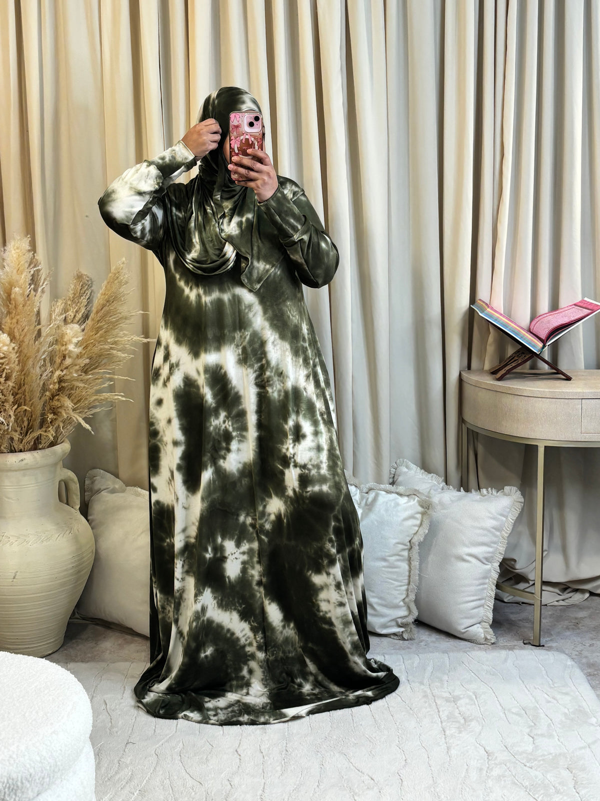 SS ABAYA SET (OLIVE)