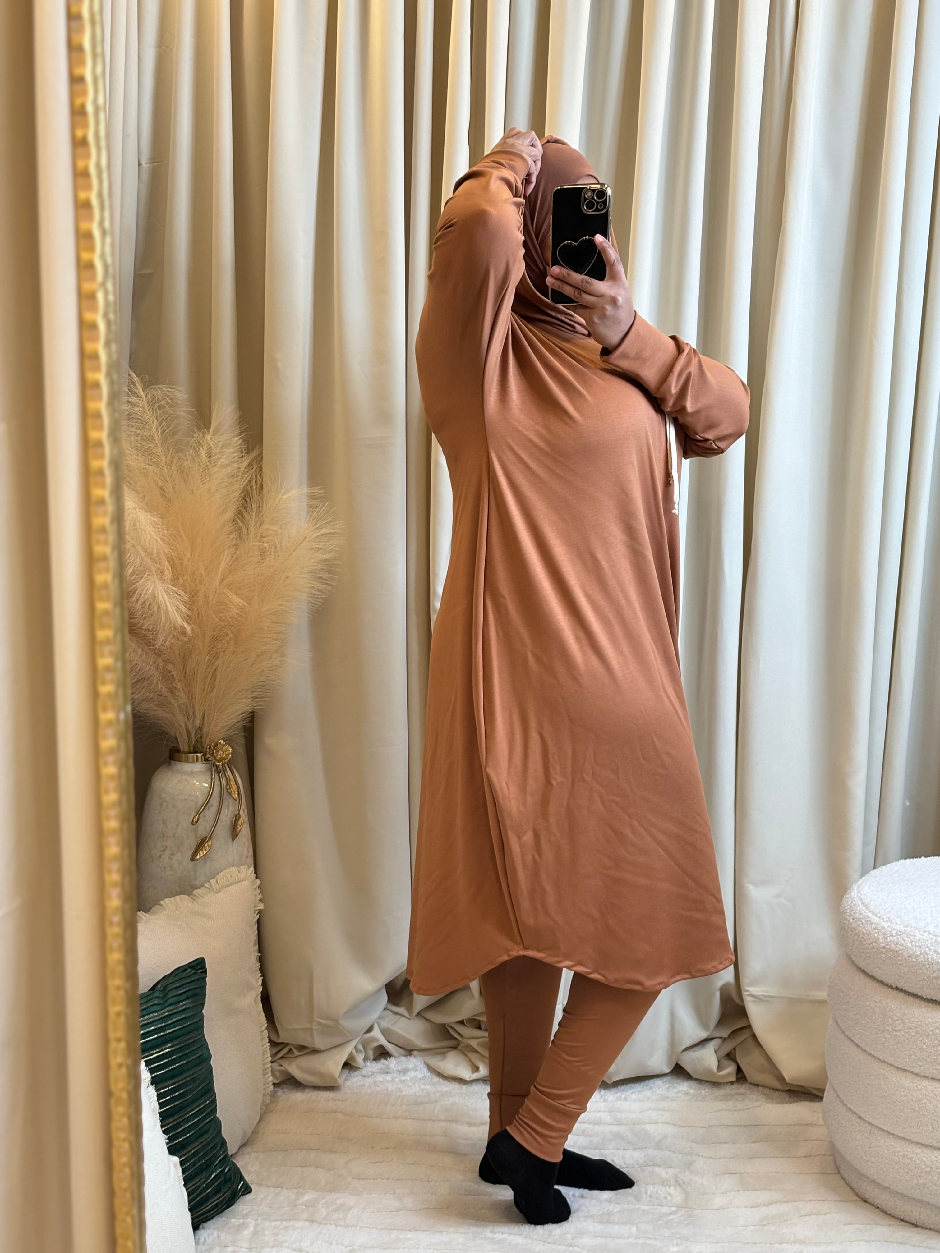 SS JOGGER SET (CARAMEL)